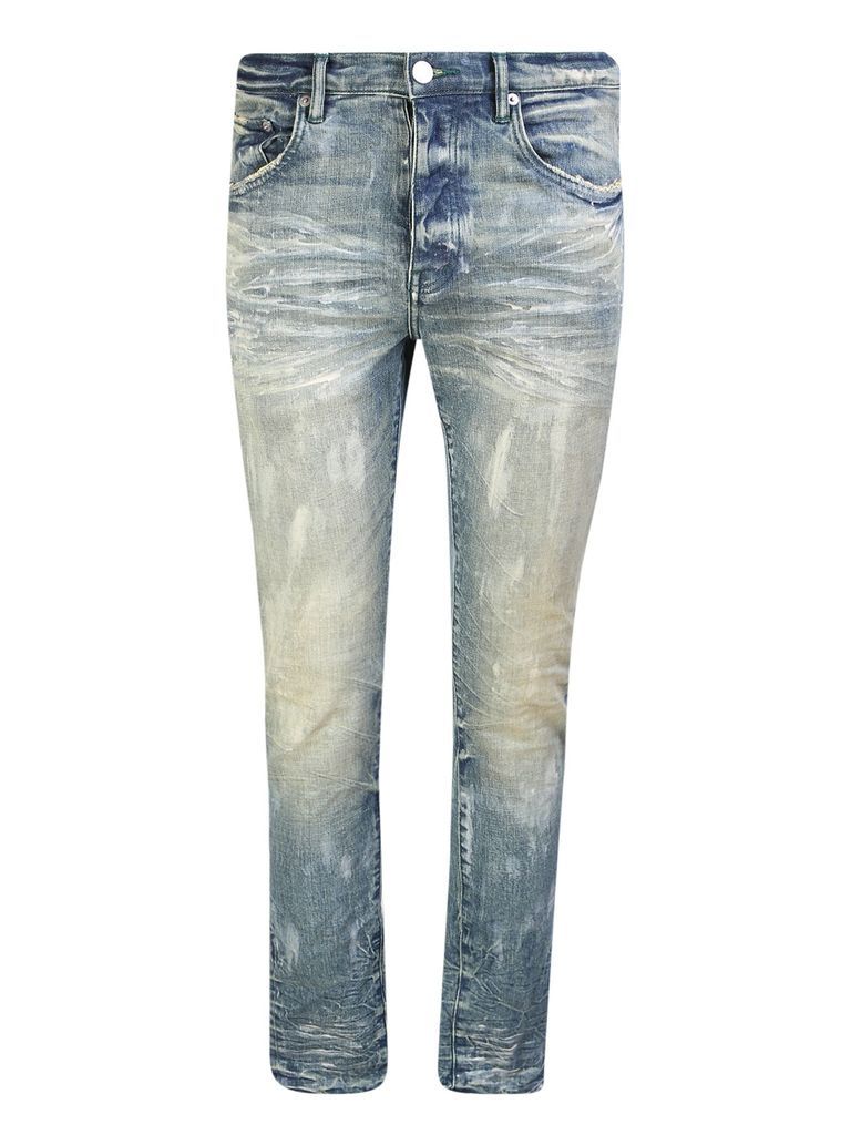 Indigo Blue Cotton Blend Jeans