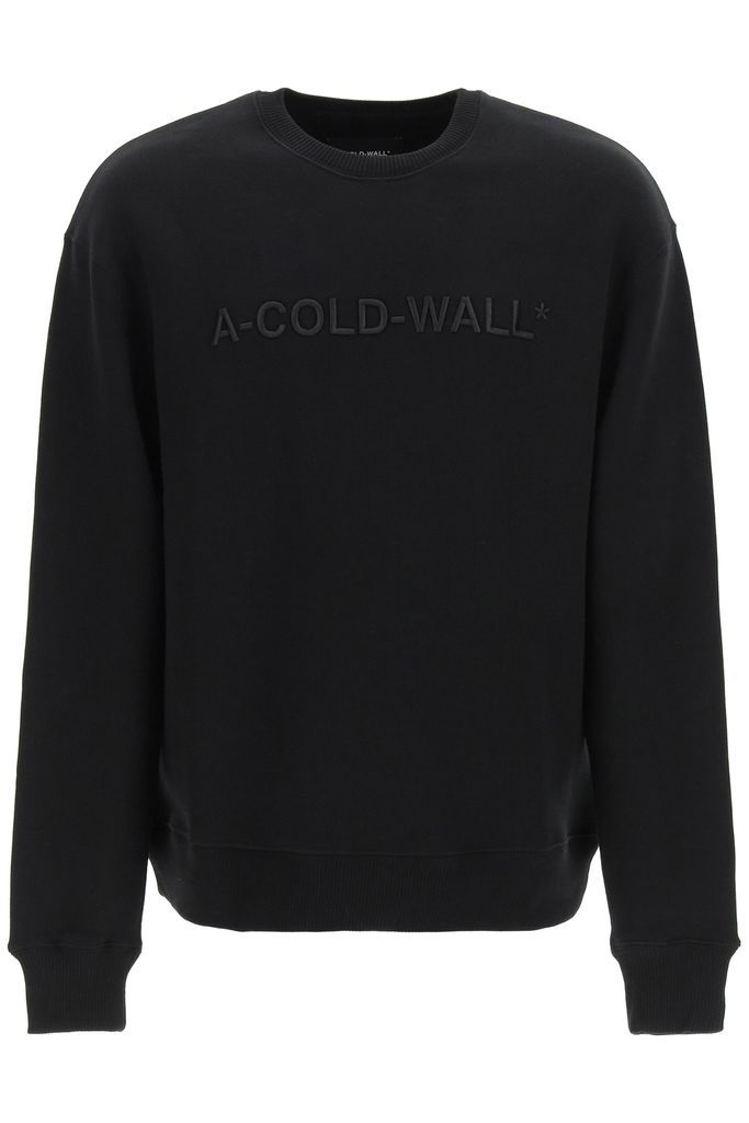 Loopback Cotton Sweatshirt With Embroidered Logo