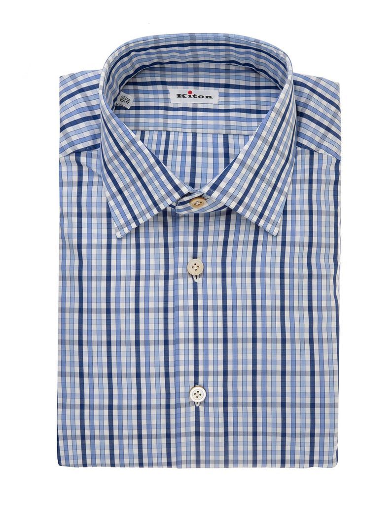 Man Shirt With Multicolor Vertical And Horizontal Stripes