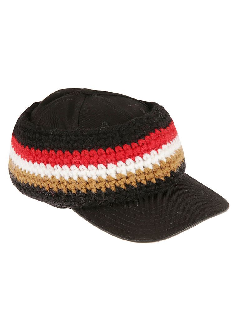 Stripe Knit Headband Baseball Cap