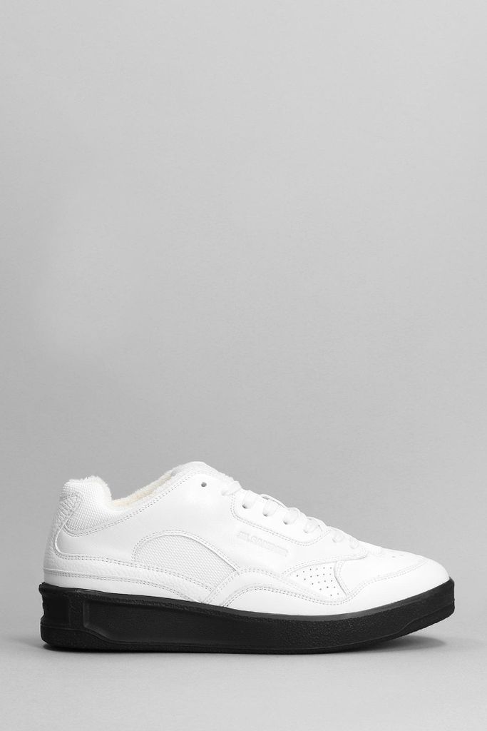 Sneakers In White Leather