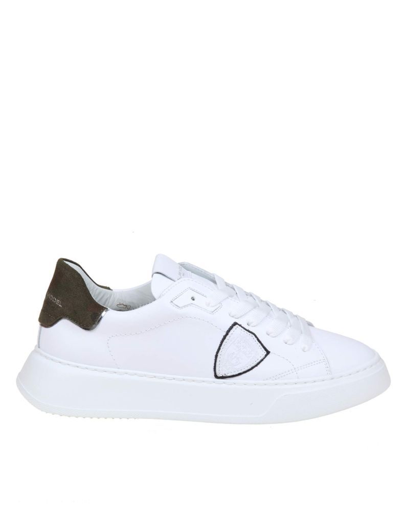 Temple Sneakers In White Leather