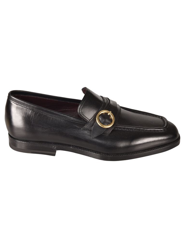Round Buckle Loafers