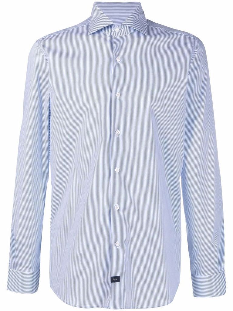 Light Blue Cotton-blend Shirt