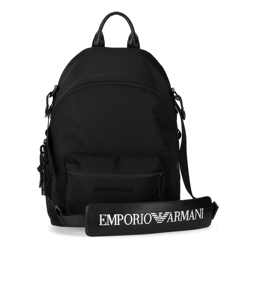 Black Backpack With Logo