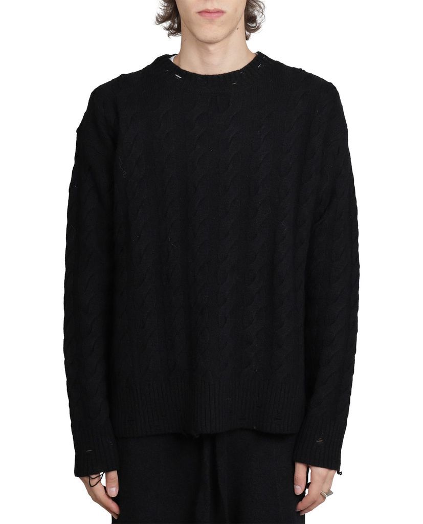Black Braided Sweater