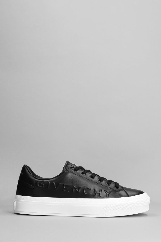 City Sport Sneakers In Black Leather