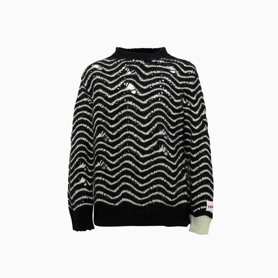 Jacquard Wave Sweater