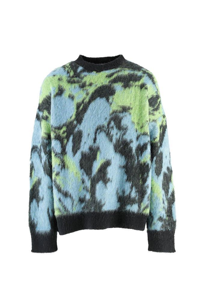 Abstract Graphic Jacquard Knit Jumper