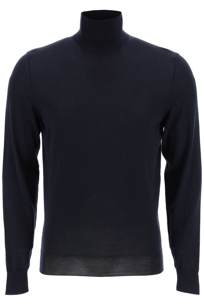 Turtleneck Sweater In Superfine Merino Wool