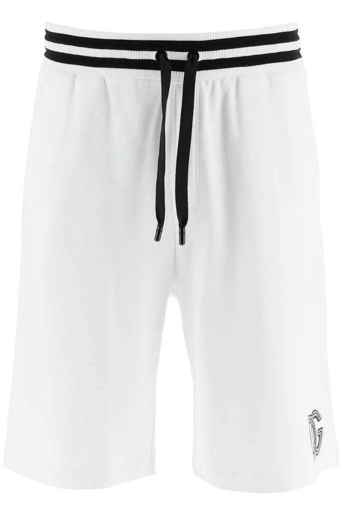 Jogger Shorts With Logo Patch