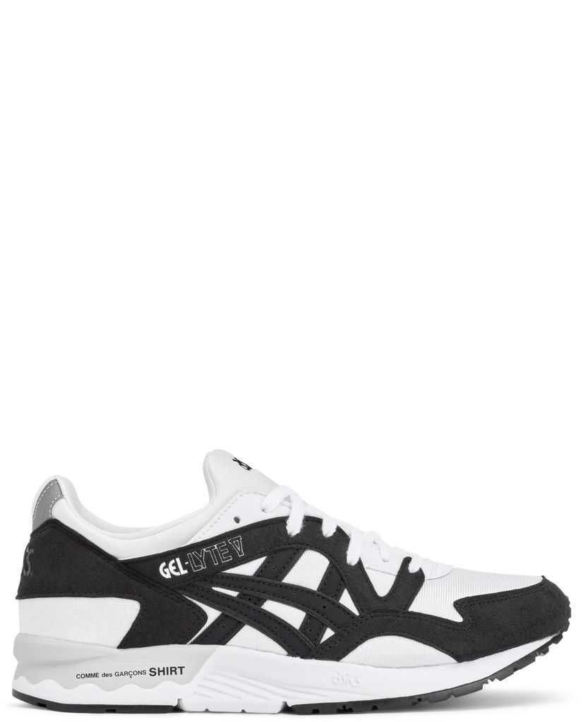 Comme Des Garcons Shirt X Asics White And Black Gel-lyte V Sneakers