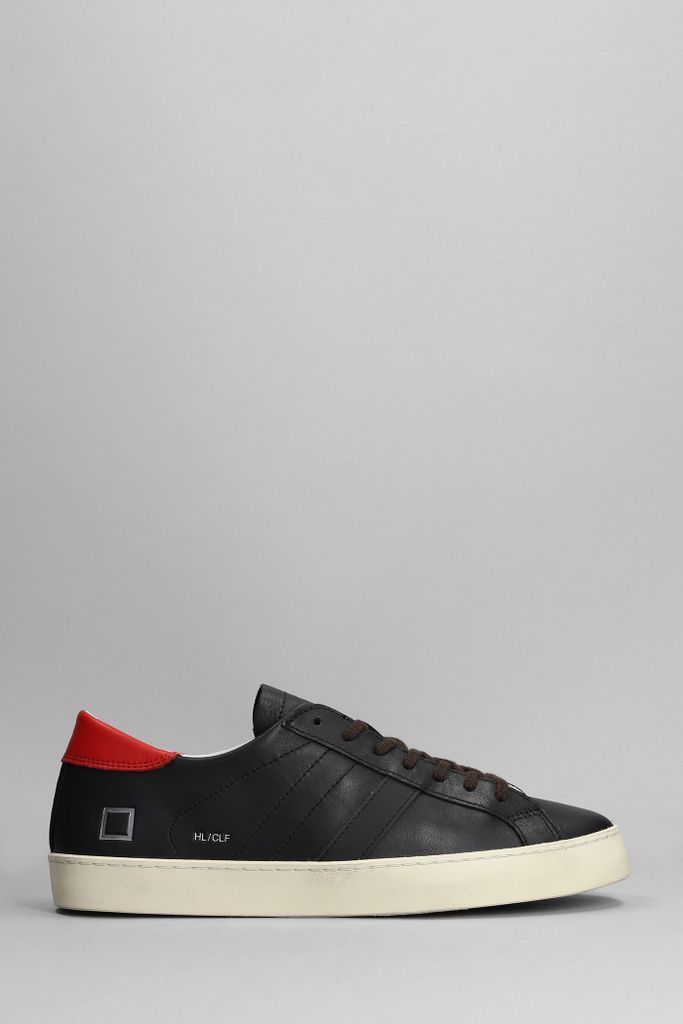 Hill Low Sneakers In Black Leather
