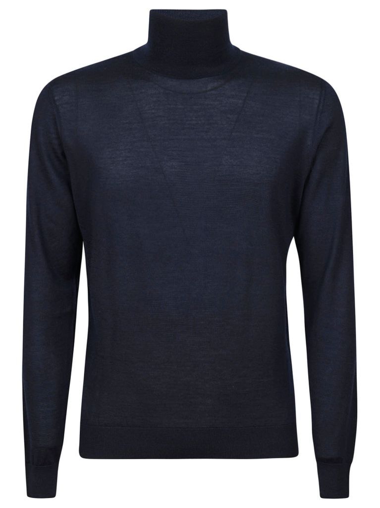 Cashmere & Silk Turtleneck Sweater