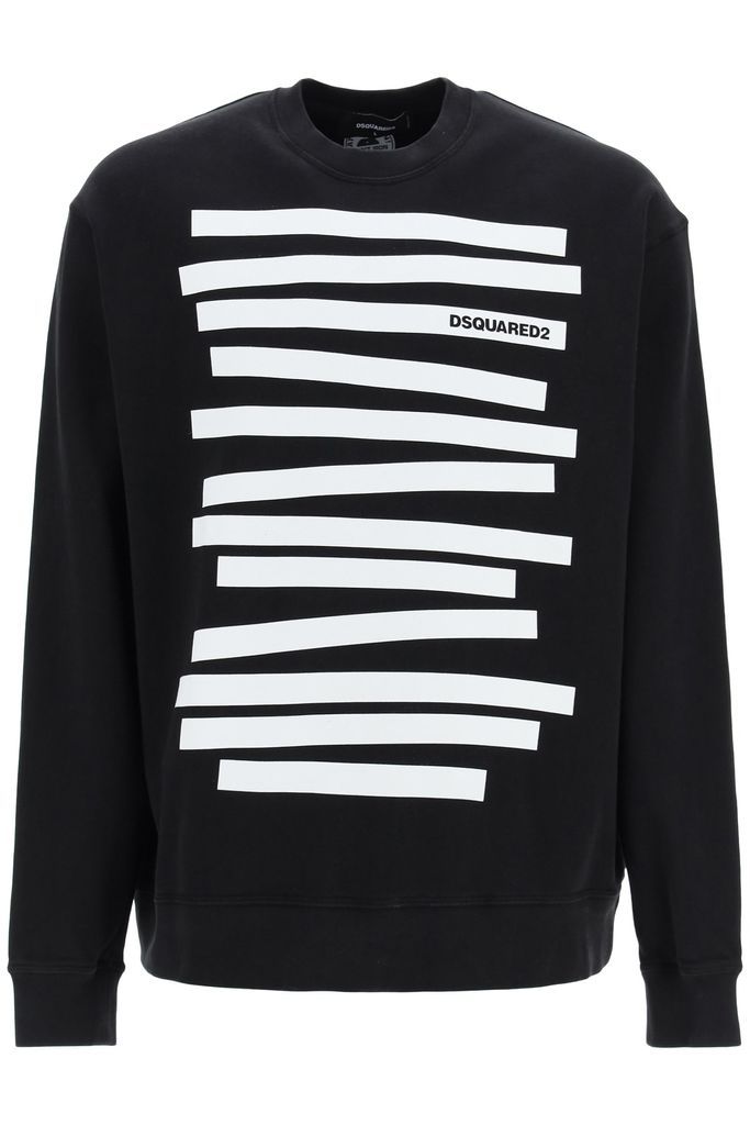 Sweatshirt With Stripes And Logo