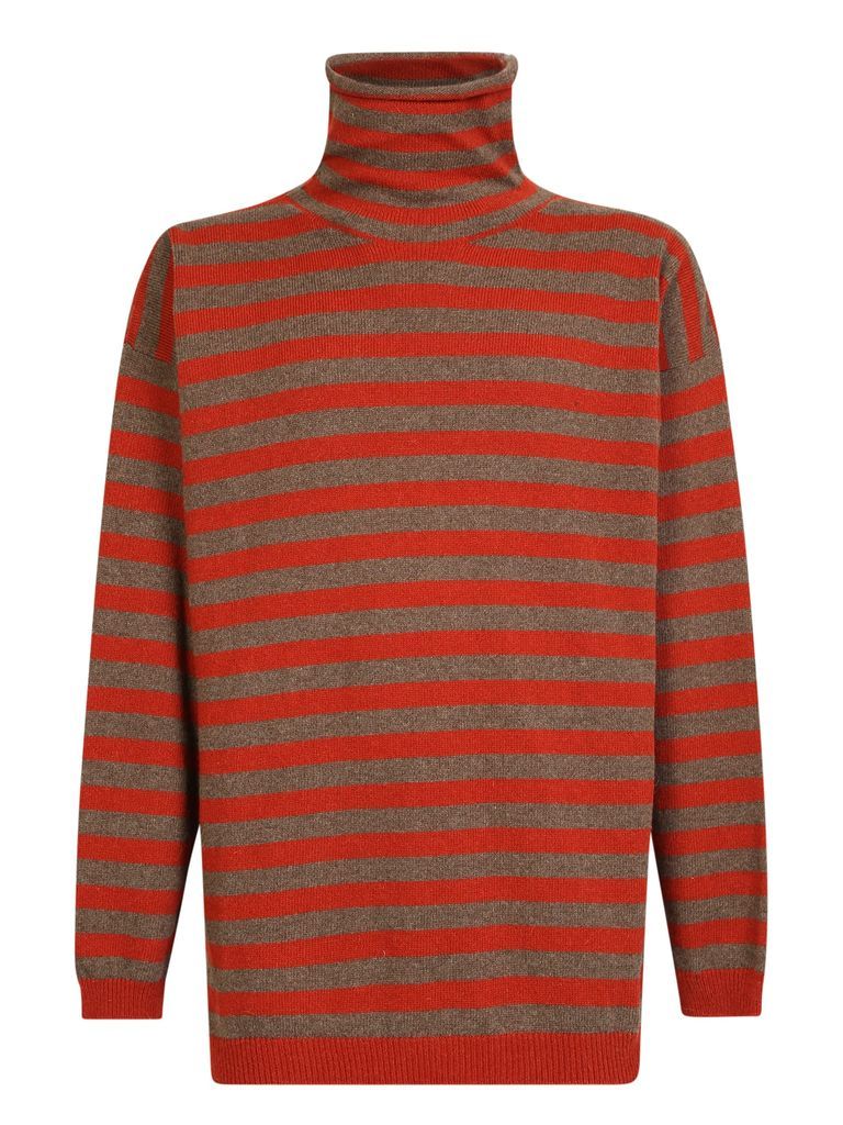 Alpaca Wool- Blend High Neck Sweater