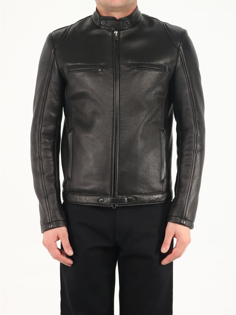 Black Leather Biker Jacket
