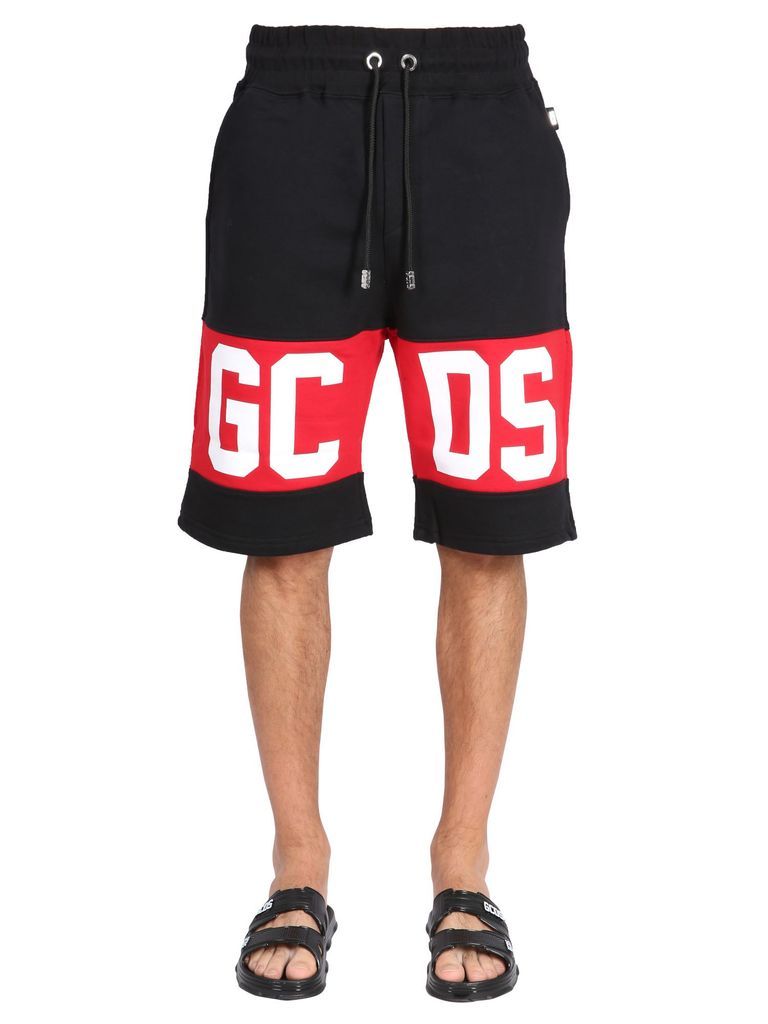 Bermuda Shorts With Logo Band