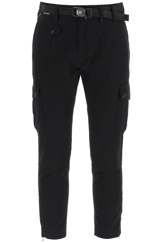 Cargo Trousers In Stretch Cotton