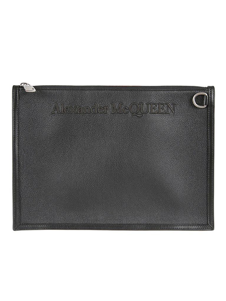 Embossed Logo Clutch
