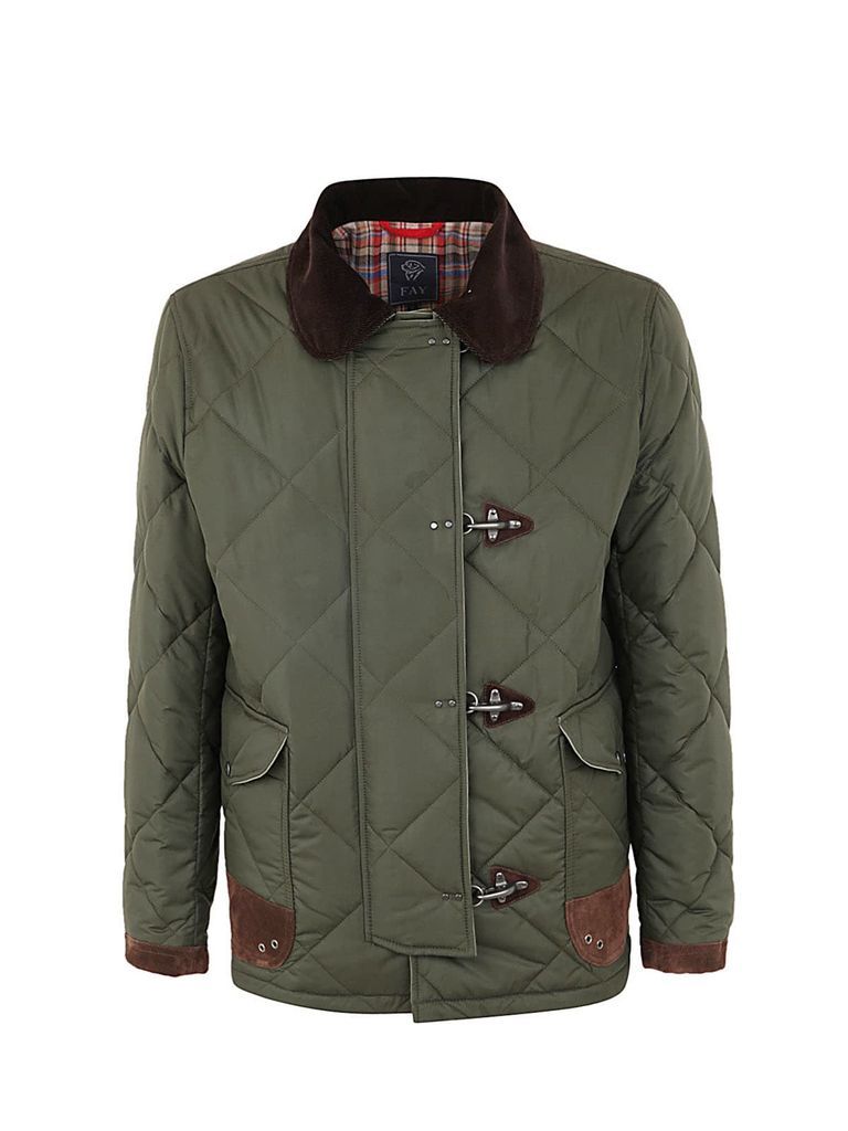 Quilted Jacket With Clips