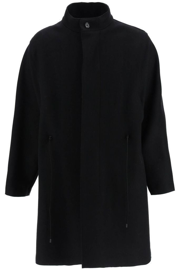Wool Coat With Kimon Collar