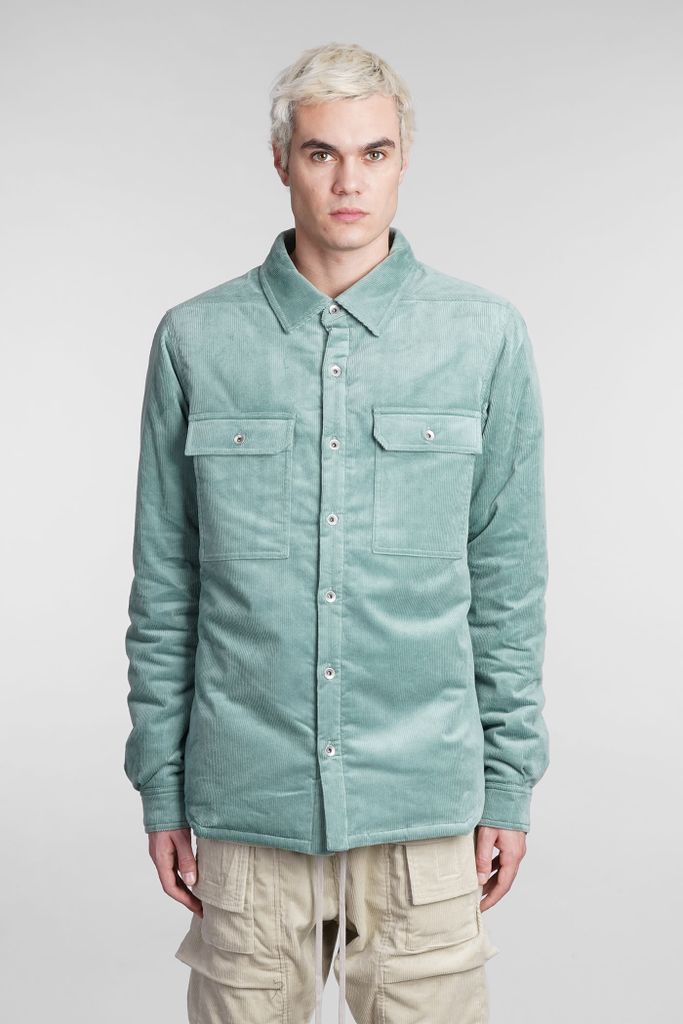 Outeshirt Casual Jacket In Green Cotton