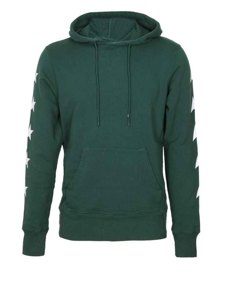 Cotton Sweatshirt With Green Color Print