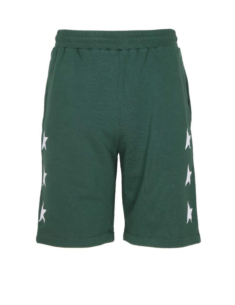 Star Shorts In Green Cotton