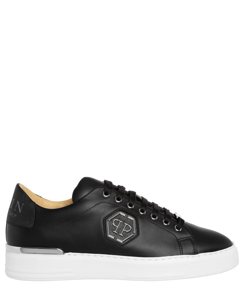 Hexagon Leather Sneakers