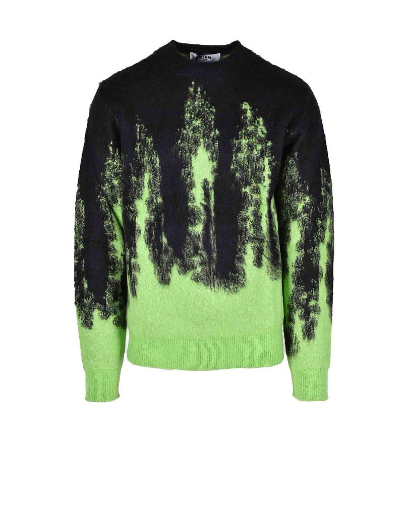Mens Black / Green Sweater