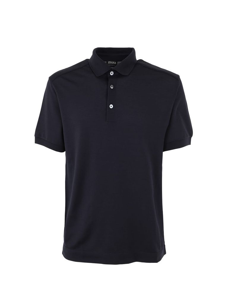 Cotton And Silk Short Sleeves Polo
