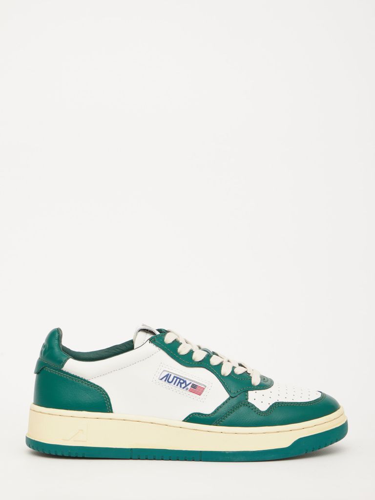 Medalist Green And White Sneakers