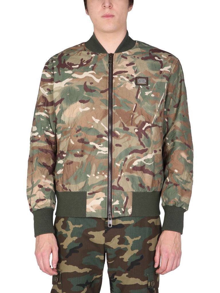 Camouflage Print Jacket
