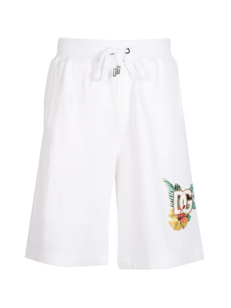Jogging Bermuda Jersey With Dg Hawaii Embroidery