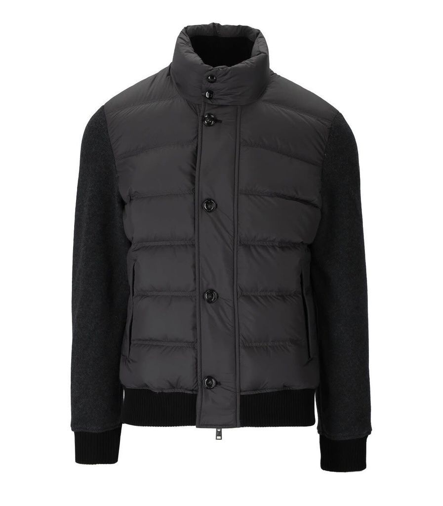 Wool Bonded Hybrid Fleece Dark Grey Jacket