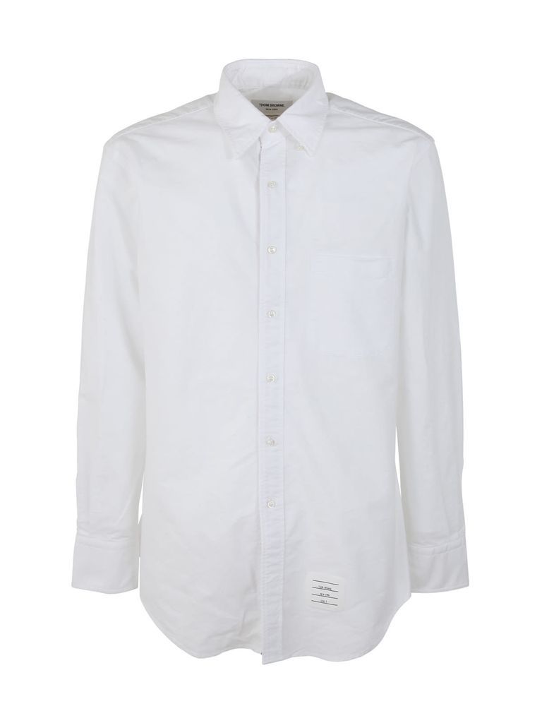 Classic Fit Shirt With Rwb Grosgrain Placket In Oxford