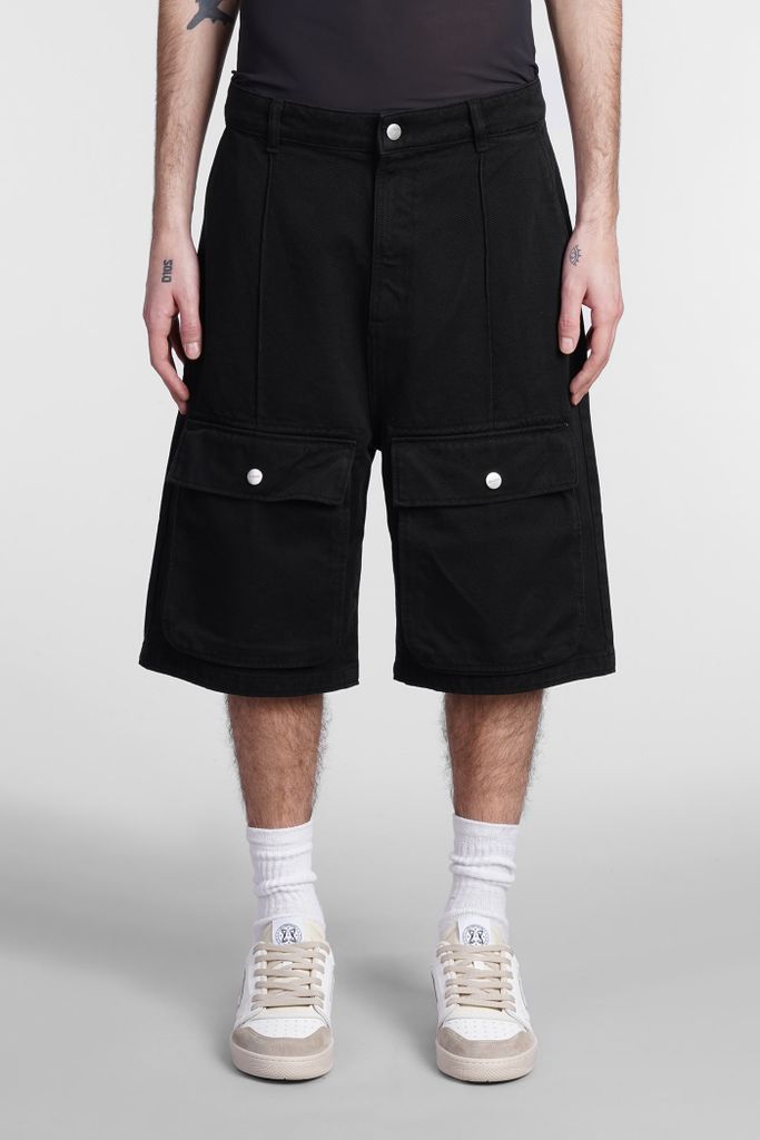Shorts In Black Denim