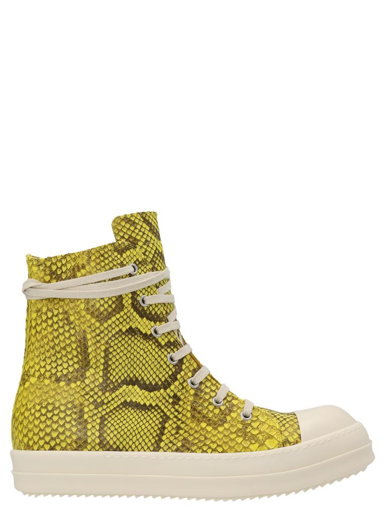 Python Leather Sneakers