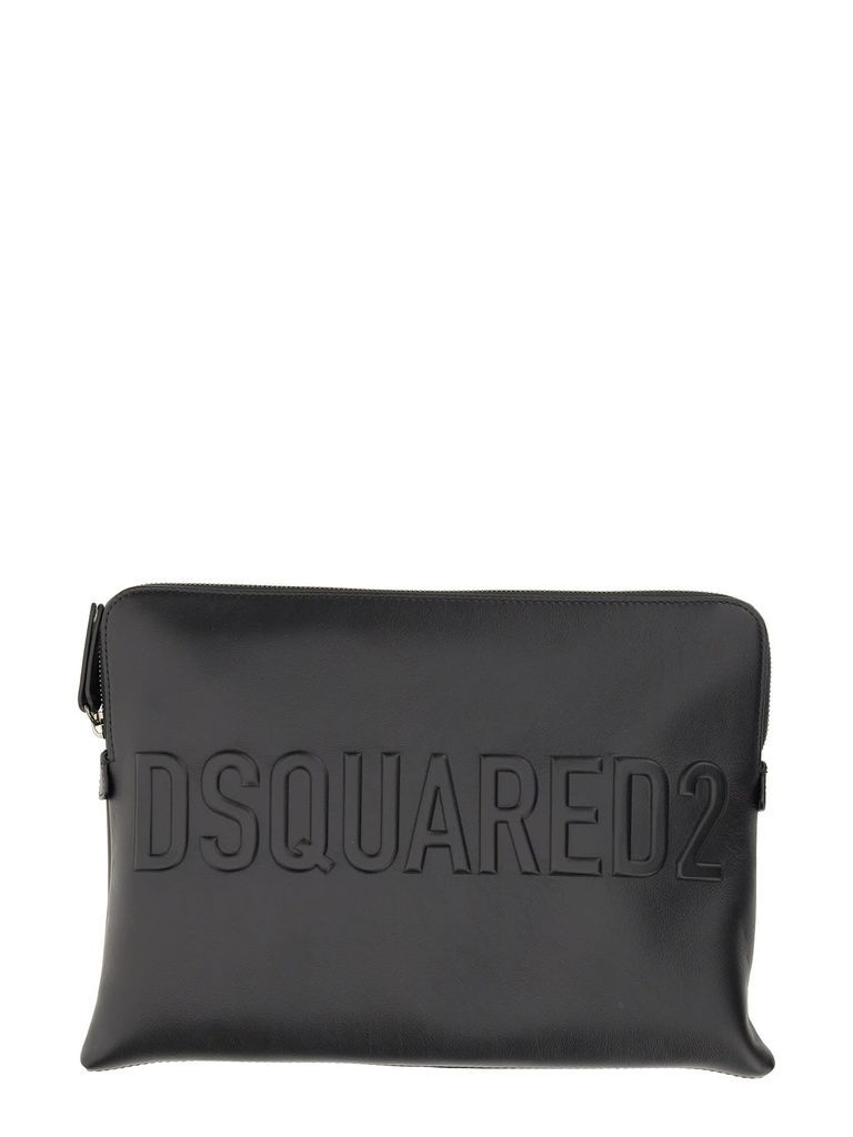 Leather Clutch Dsquared2