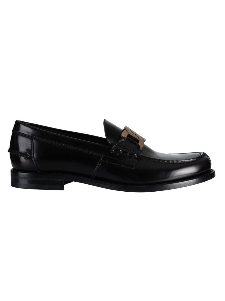Chain Buckle Loafers