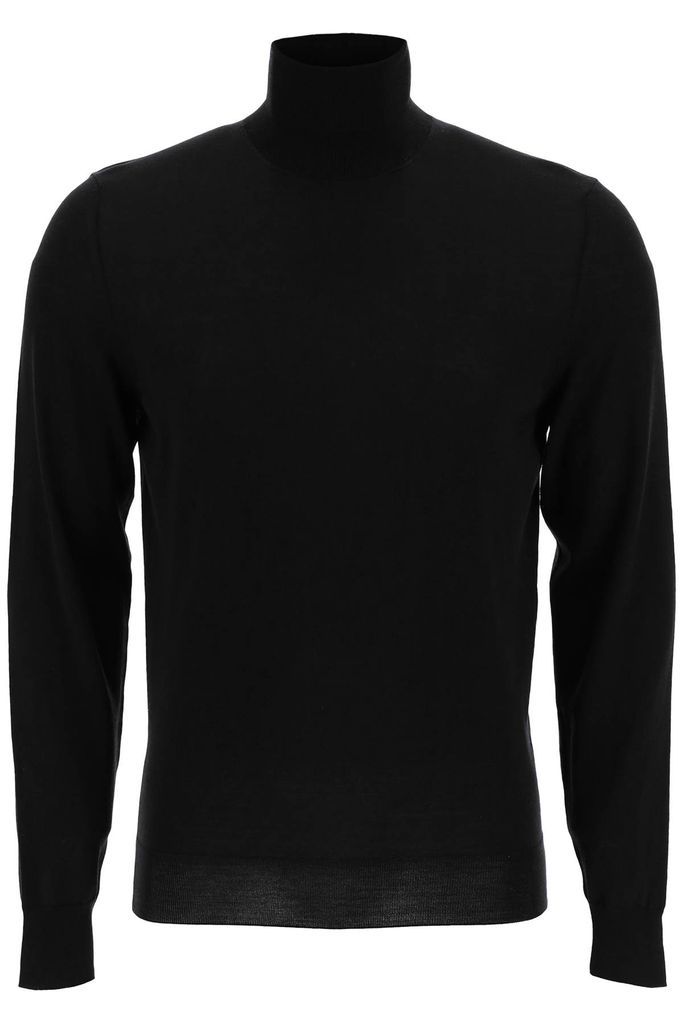 Turtleneck Sweater In Superfine Merino Wool