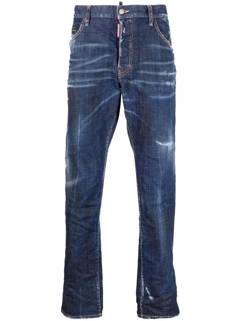 Blue Stretch Cotton Jeans