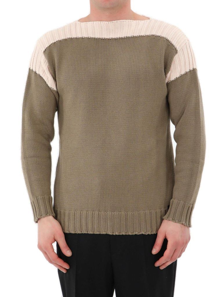 Ff Inlay Detailed Knitted Jumper