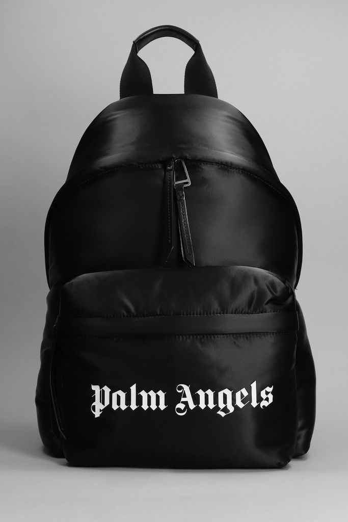 Backpack In Black Cotton