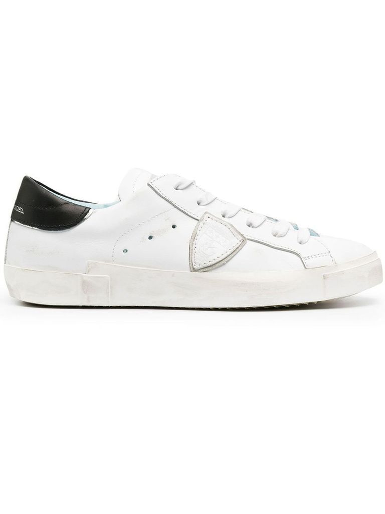 White Leather Prsx Sneakers