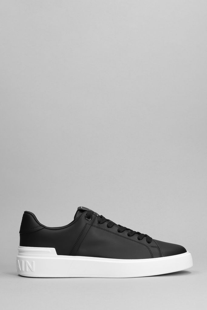 B Court Sneakers In Black Leather