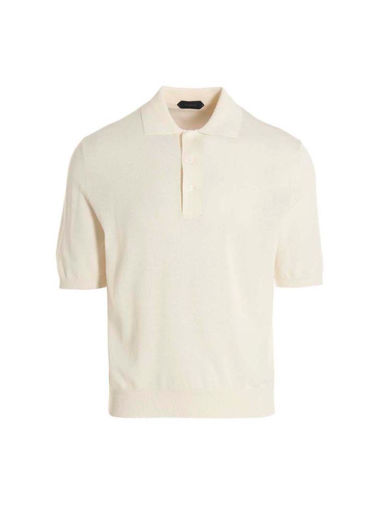 Cotton Crêpe Polo Shirt