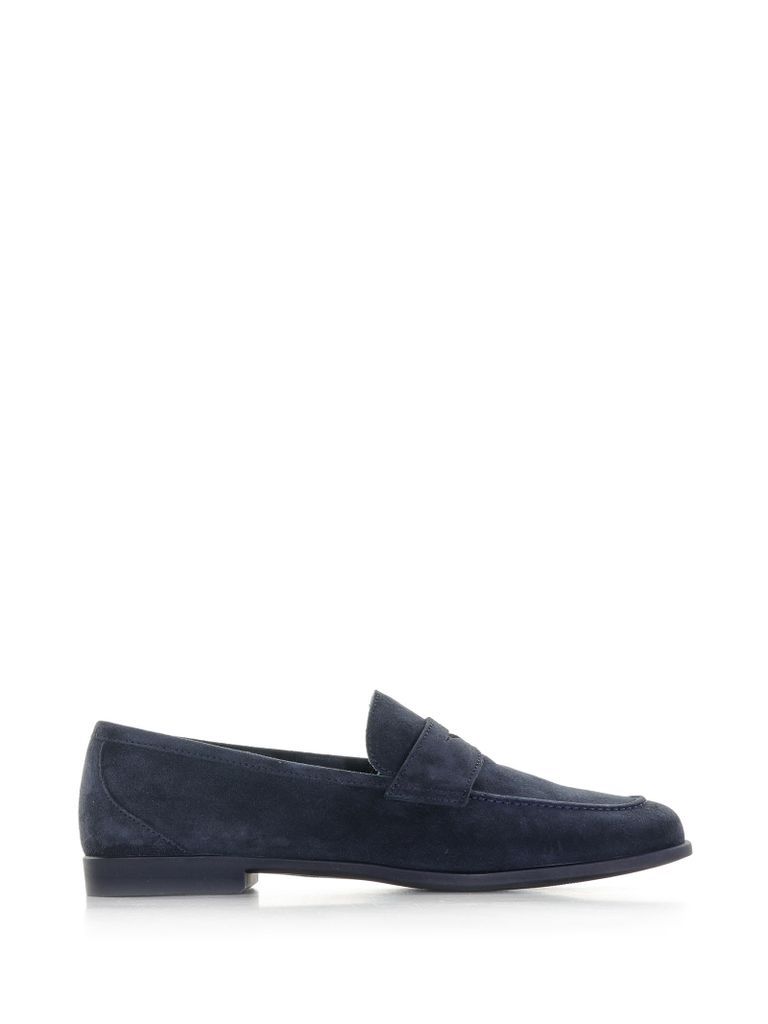 Suede Loafer With Band
