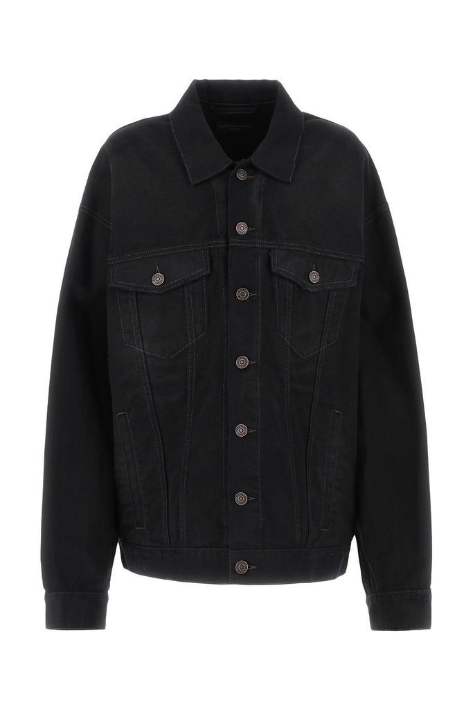 Black Denim Oversize Jacket